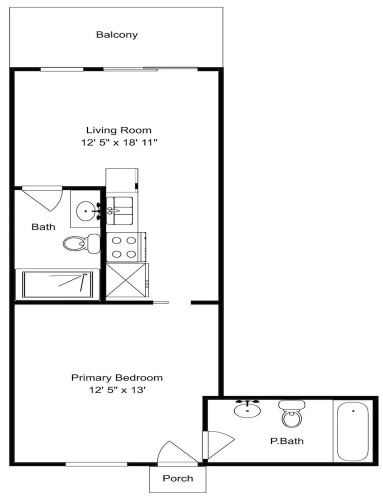 1 Bedroom Standard room with balcony