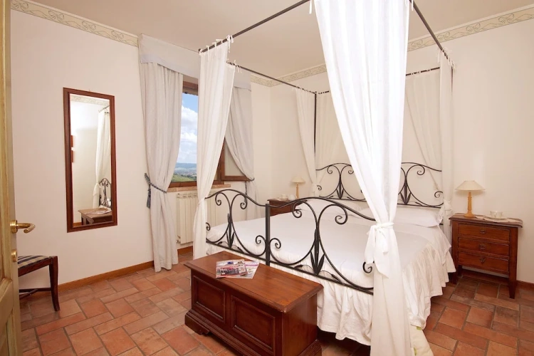 Double Apartment with balcony and with land view