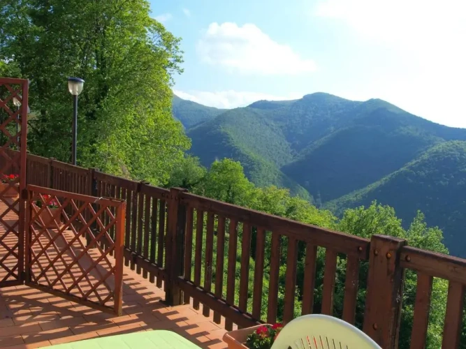 Studio with mountain view