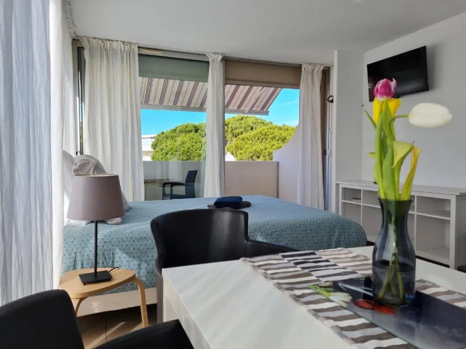 studio 38 climatisé balcon vue mer