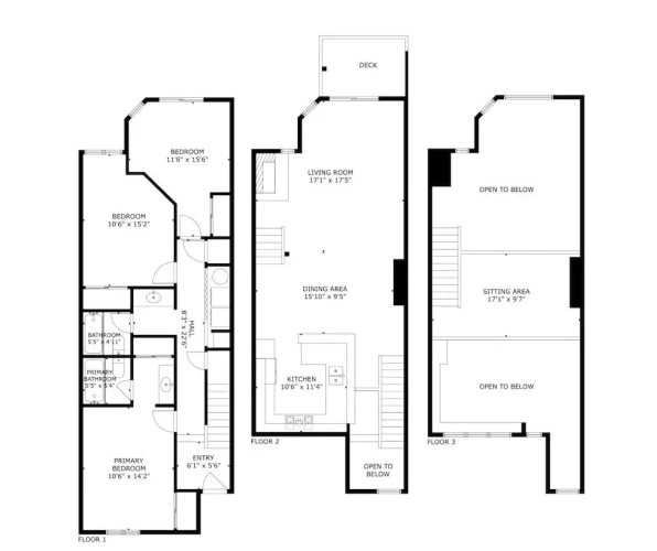 3 Bedrooms Standard room with balcony and with mountain view