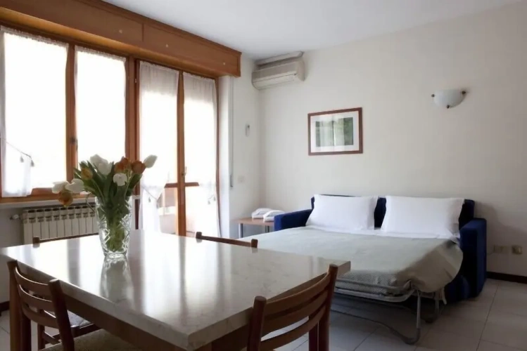 Studio with balcony