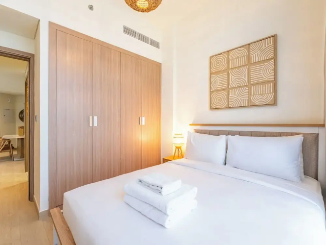 Condo With Burj Khalifa View In City