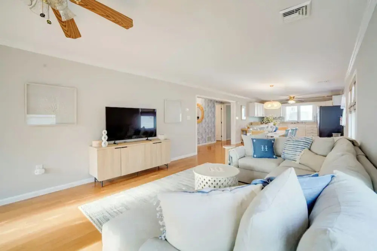Walk to Brigantine Beach: Home w/ BBQ & Yard