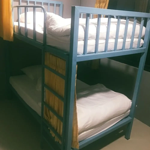 Bed in Dorm with balcony