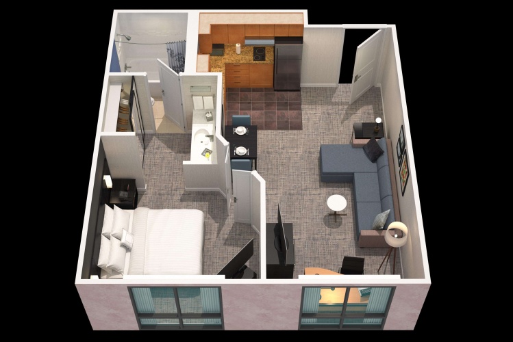1 Bedroom Double Suite