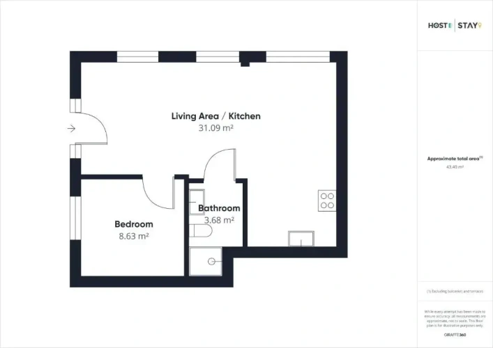 1 Bedroom Apartment
