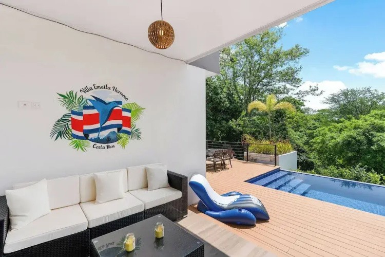 Villa with Minimalist Design & Scenic Deck with Private Infinity Pool and Jungle Views