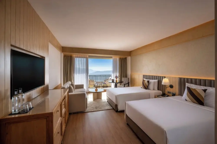 Superior Twin room with balcony and with mountain view