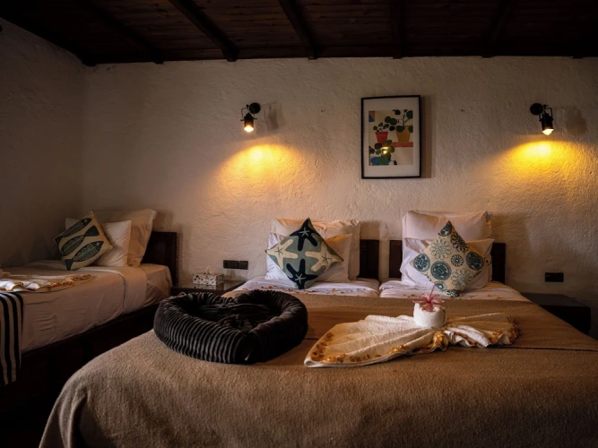 Family Suite with balcony and with mountain view