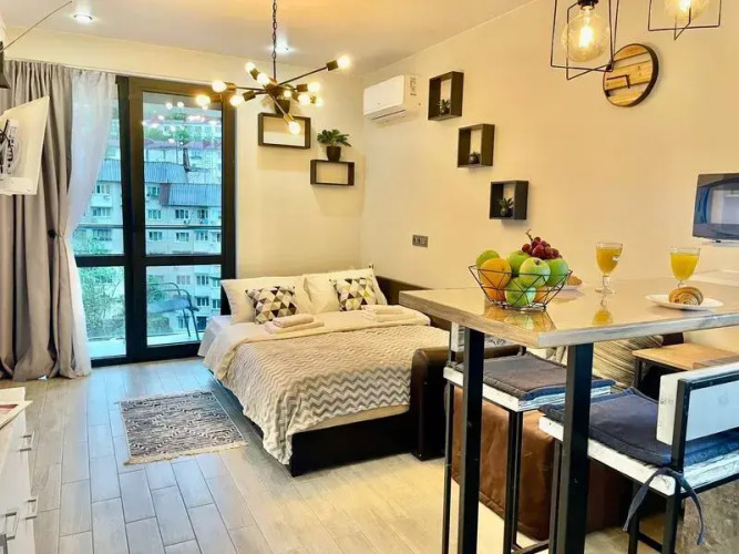 Фотография номера квартиры Апартаменты Sun city apartments ЖК Сокол с балконом