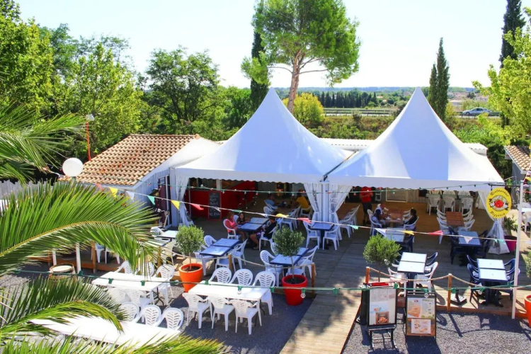 Mobile Home in Bessan With Communal Pool
