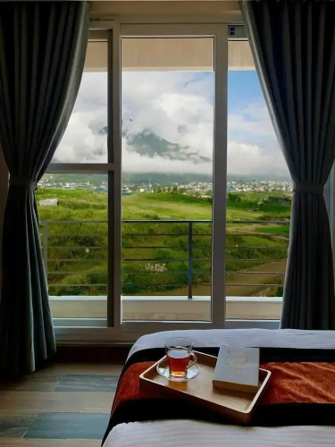 Superior Double room with balcony and with land view