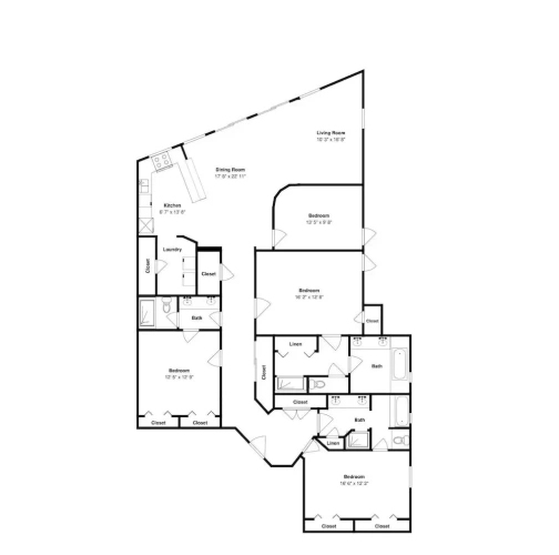 4 Bedrooms Standard room
