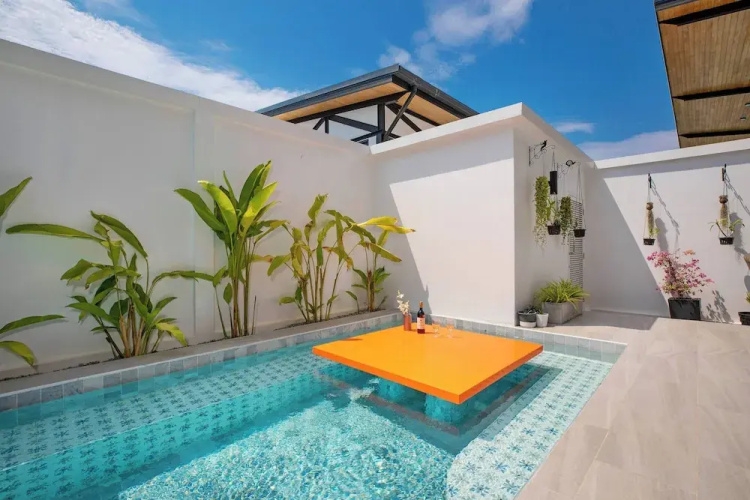 New 17m Eco Pool Villa Sunset Garden 12
