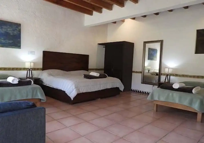Deluxe Quadruple room with garden view