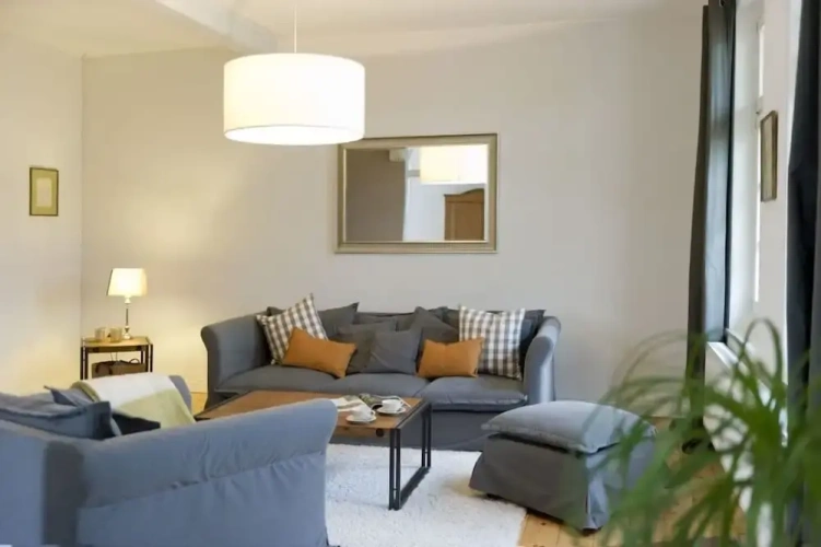Family Apartment with balcony and with garden view
