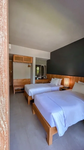 Superior Twin room with balcony and with garden view
