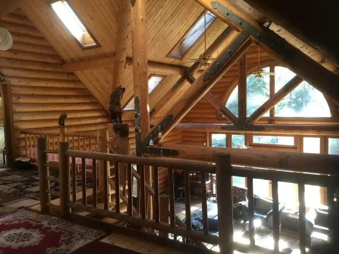 Redwood Log Cabin