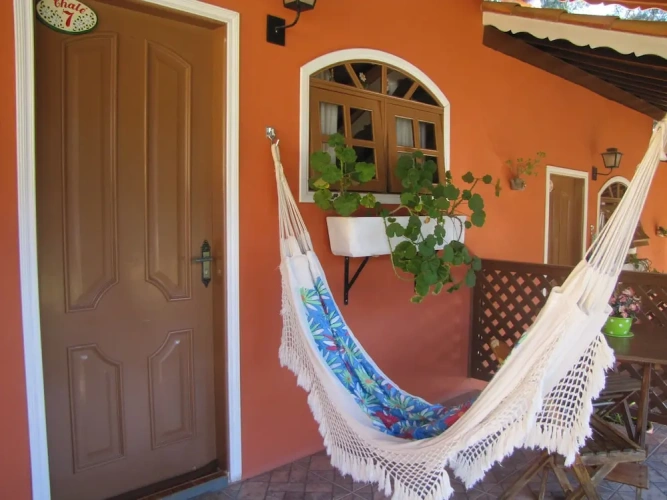 Chalet with balcony