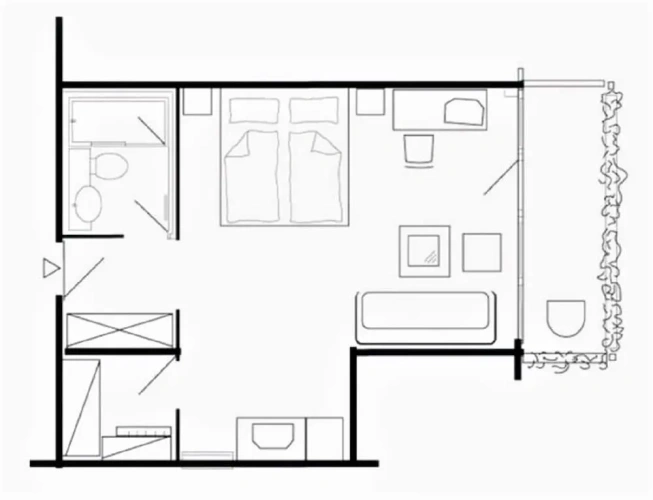 Double Junior Suite with balcony and with mountain view