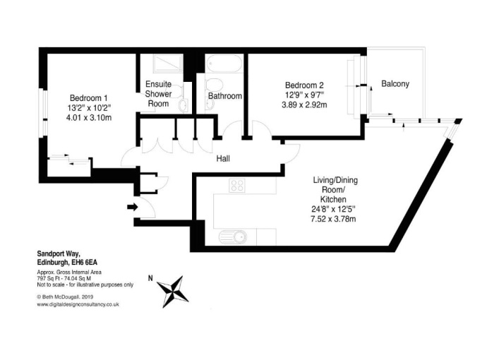 2 Bedrooms Apartment