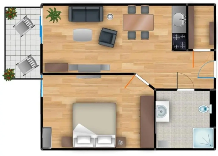 1 Bedroom Apartment