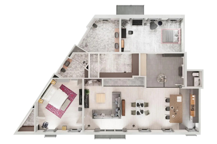 Фотография номера квартиры PiterApartments (ПитерАпартментс) на набережной реки Фонтанки 28