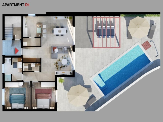 2 Bedrooms Apartment