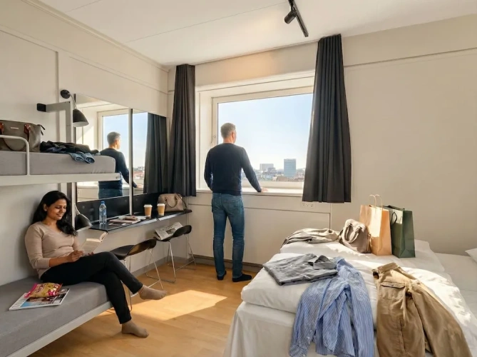 Standard Twin room with city view