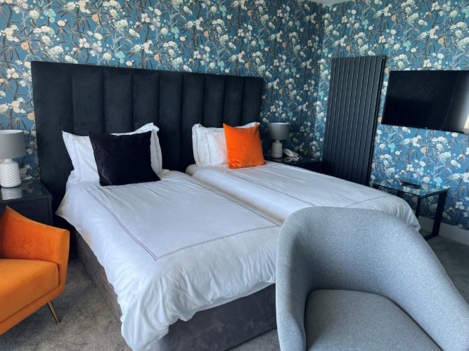 Standard Twin room with balcony and with sea view