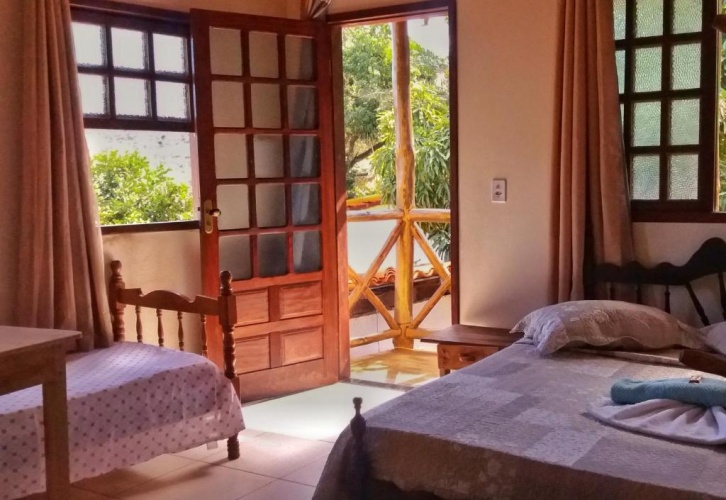 Standard Quadruple room with balcony and with garden view