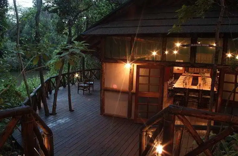 Outside