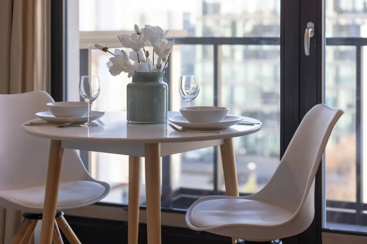 Bright Blue Apartment by Renters