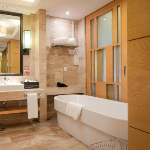 Business room with balcony and with garden view