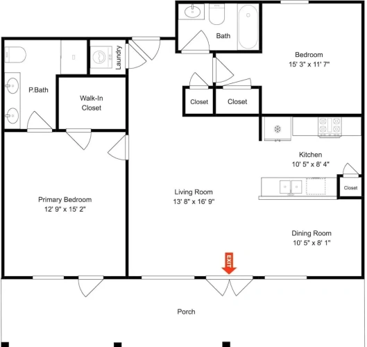 2 Bedrooms Standard room with balcony