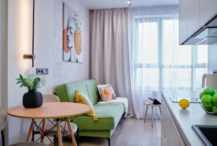 Фотография номера квартиры Квартира Aparts Pro Стильная видовая студия в ЖК Паново Парк на 17 этаже