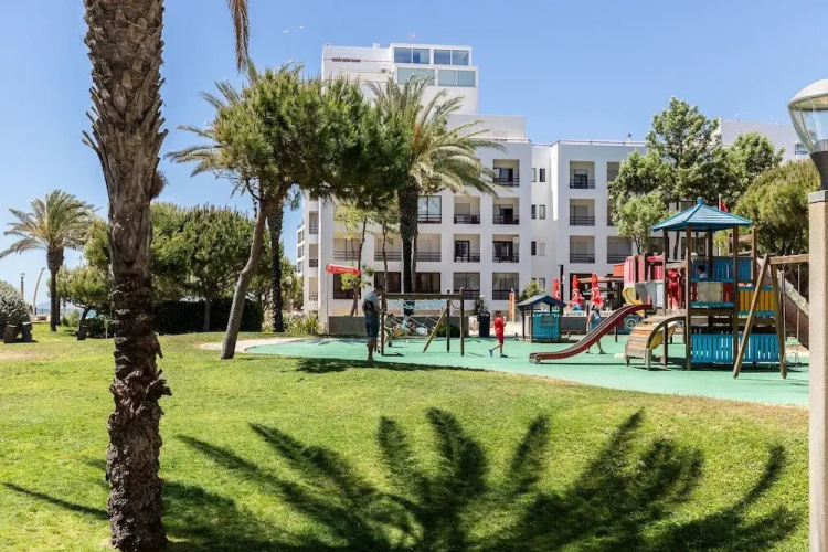 Quarteira First Line Front Beach Pool Flat View