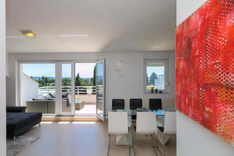 Penthouse Apartment with balcony and with view