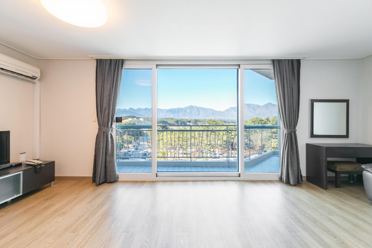 Studio with mountain view