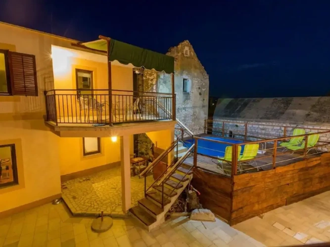 Cottage with balcony