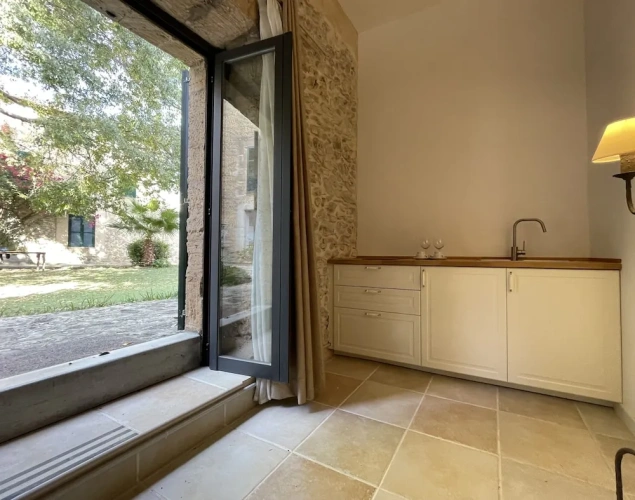 Studio with balcony