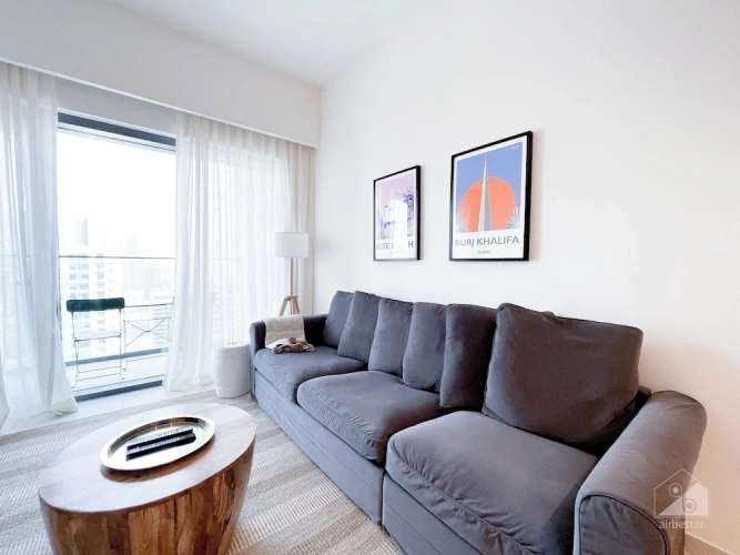 Luxury Burj Royale Modern Apt city view Balcony