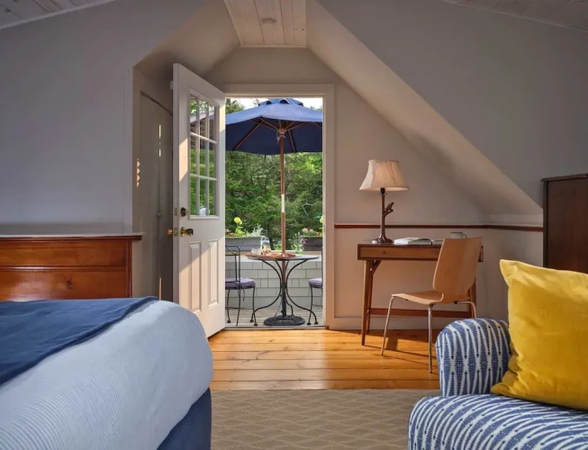 Double Studio with balcony and with garden view