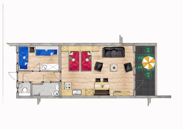 1 Bedroom Apartment