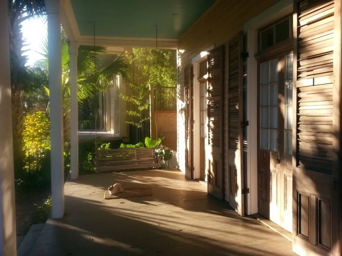 Outside