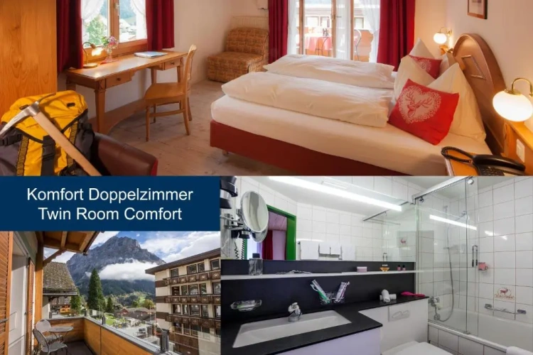 Comfort Double room with balcony and with mountain view