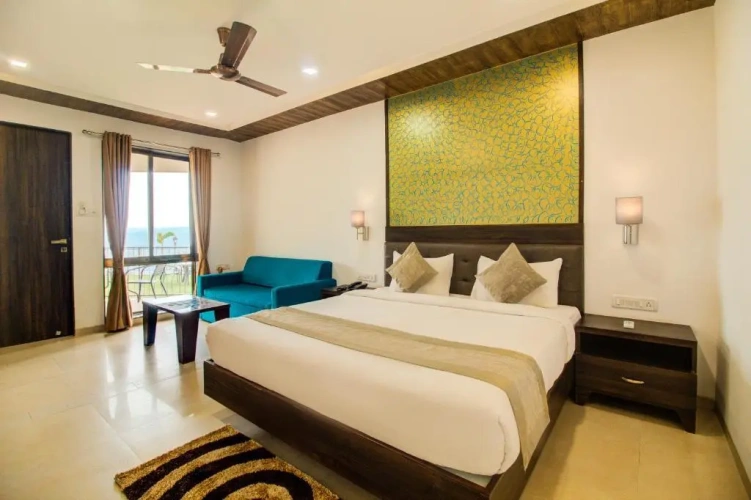 Deluxe Double room with balcony and with land view