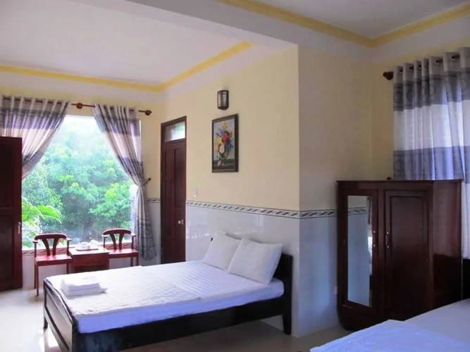 Family Bungalow with balcony and with garden view