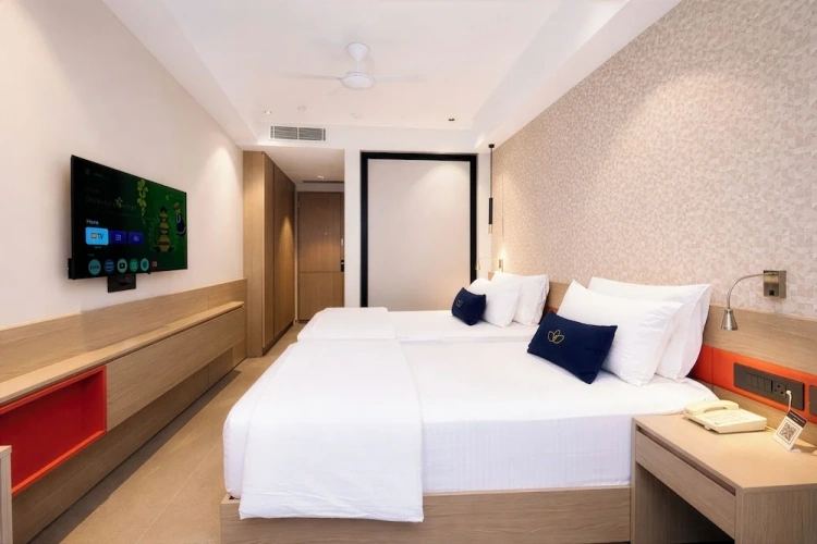 Premium Twin room with balcony and with city view